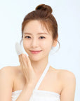 Eco-friendly green tea exfoliating pads without harsh chemicals
