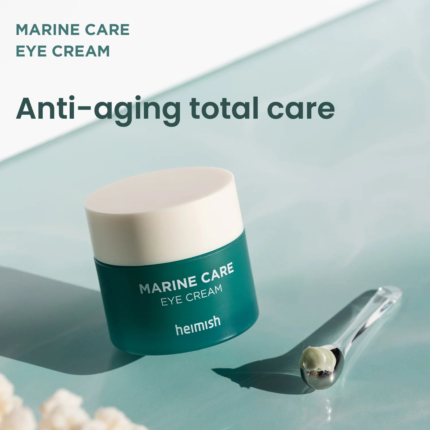 "Benefits of using Marine Care Eye Cream daily to combat signs of aging, including crow's feet and under-eye bags