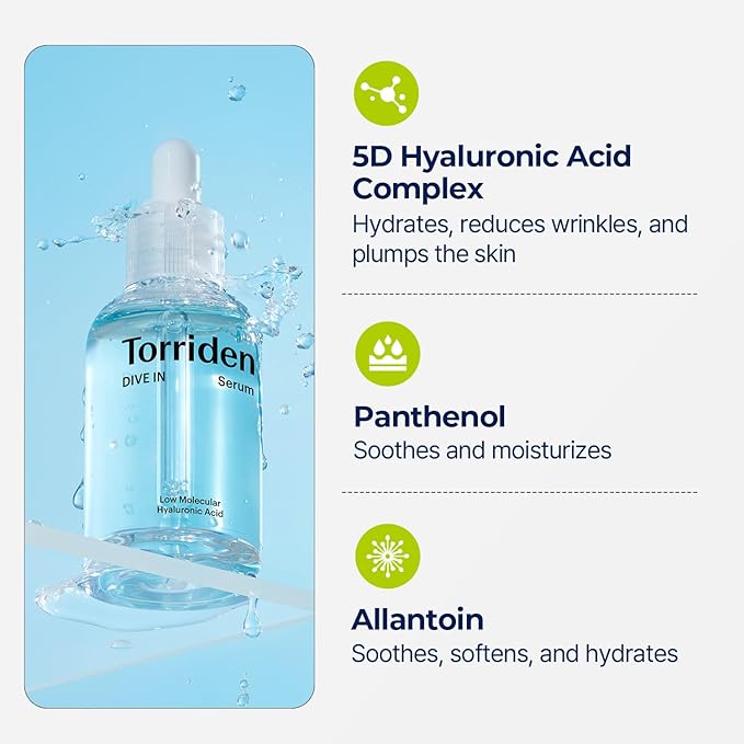 DIVE-IN Hyaluronic Acid Serum benefits for acne-prone skin