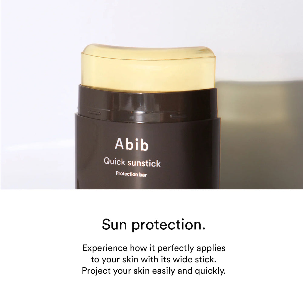 Water-resistant and sweat-proof Abib&#39;s Quick Sunstick Protection Bar with SPF 50+