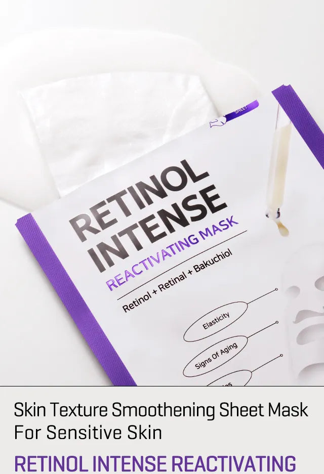 Overnight retinol reactivating mask for radiant glowing skin with hydration boost