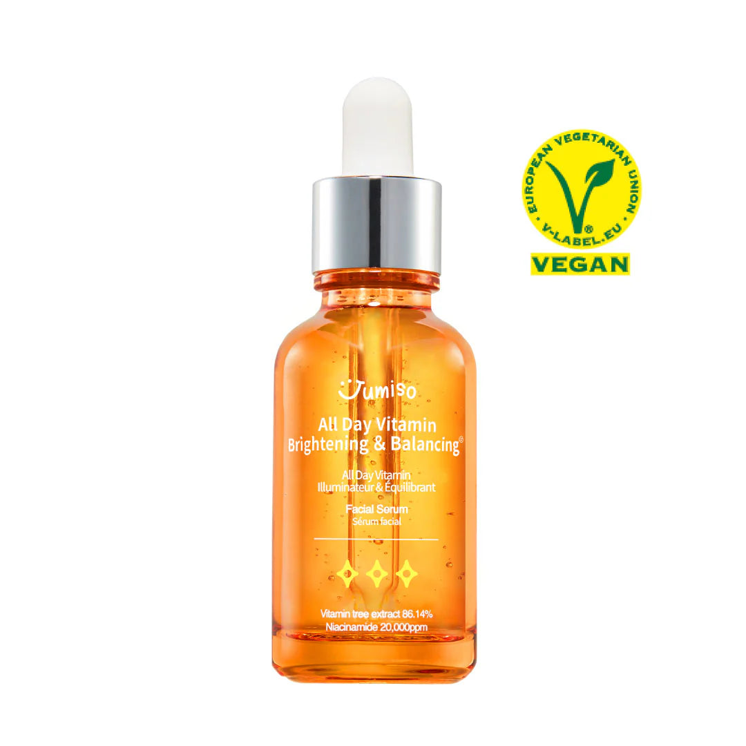 Transform your skincare routine with the revitalizing power of All Day Vitamin Brightening &amp; Balancing Facial Serum, perfect for nourishing and rejuvenating tired skin